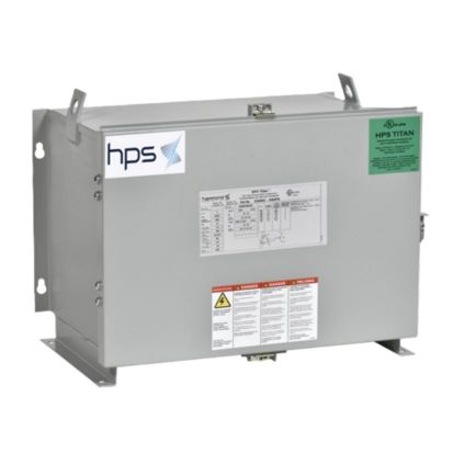 HPS TN2A0009KBKF Titan Copper Wound Hazardous Transformer, 480 Delta V AC Primary, 208Y/120 VAC Secondary, 9 kVA Power Rating, 60 Hz, 3 Phase